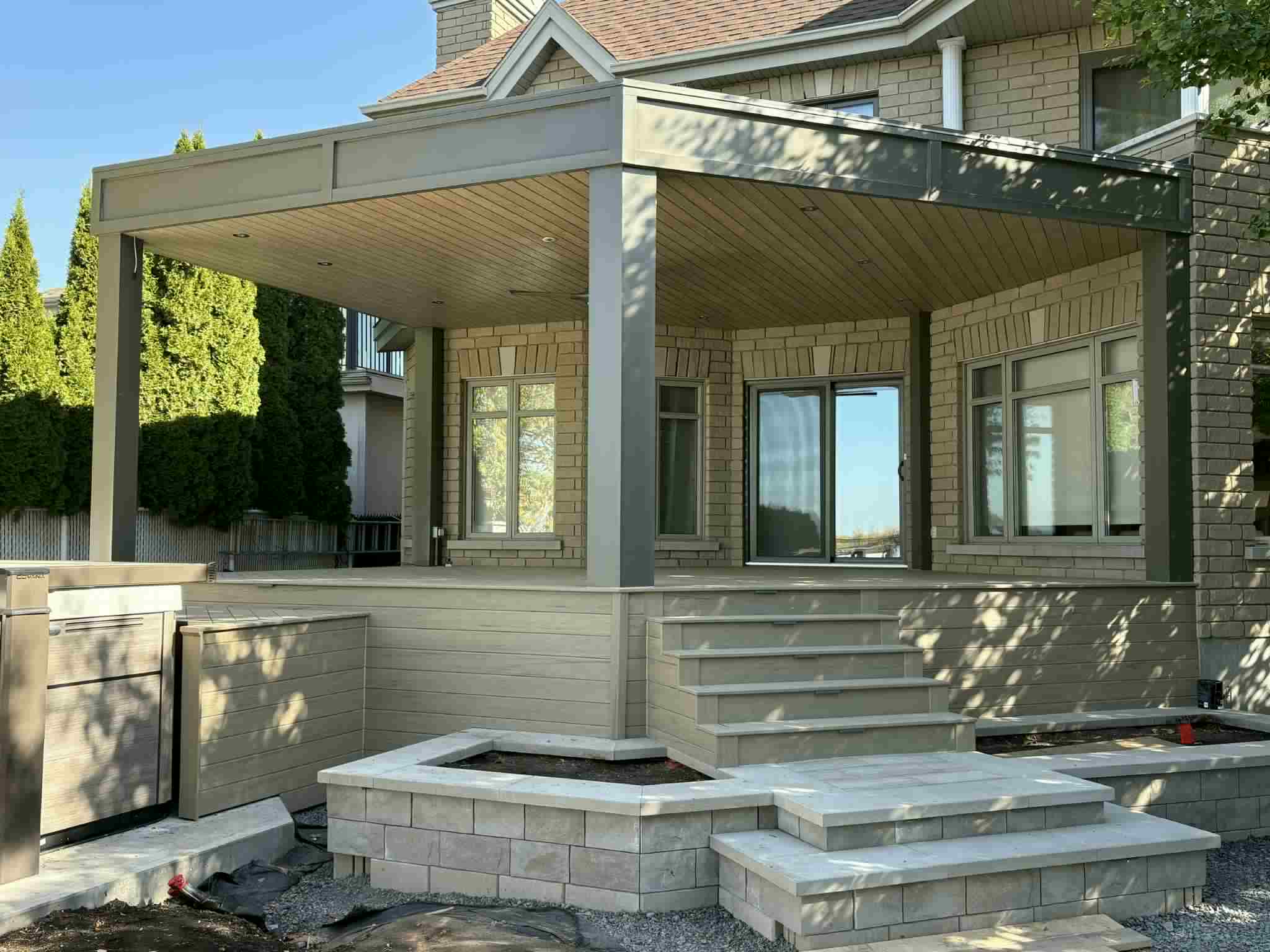 Projet de construction d'une galerie extérieure