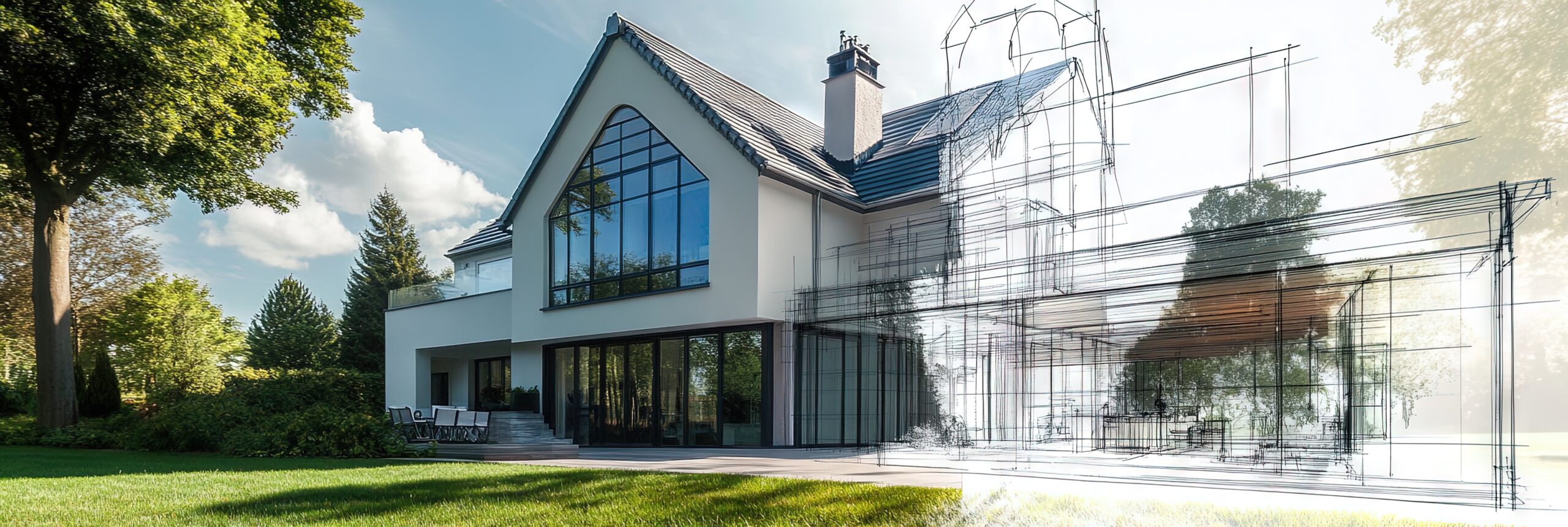 Construction d'un agrandissement pour la maison